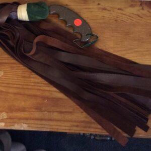 Shiney Long Dark Brown Flogger #FLG14
