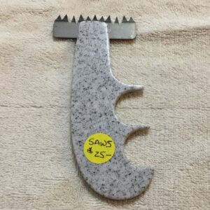 Light Gray Speckled Saw Blade #5