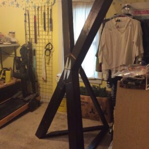 Older Style Folding St. Andrew's Cross W/ Triangular Back