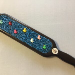 Blue Duckie Inlay Wooden Paddle #187