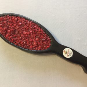 Red Inlay Wooden Hairbrush Paddle #179