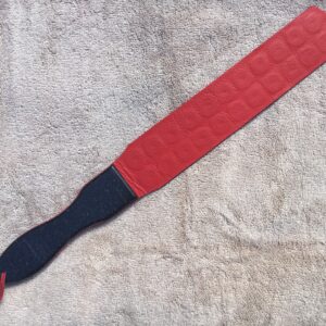 Red & Black Leather Belt Paddle #Belt14