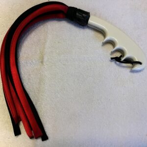 Red & Black Thuddy Tube Flogger #TO19