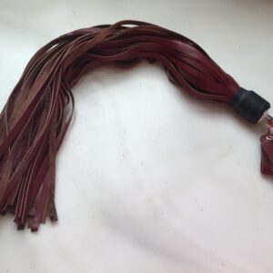 Dark Red Leather Flogger #FLG93