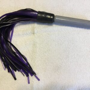Purple & Black Glitter Squid Flogger # SQD38