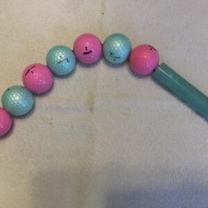 Pink & Blue Glitter Golf Ball Thumper #GBT18